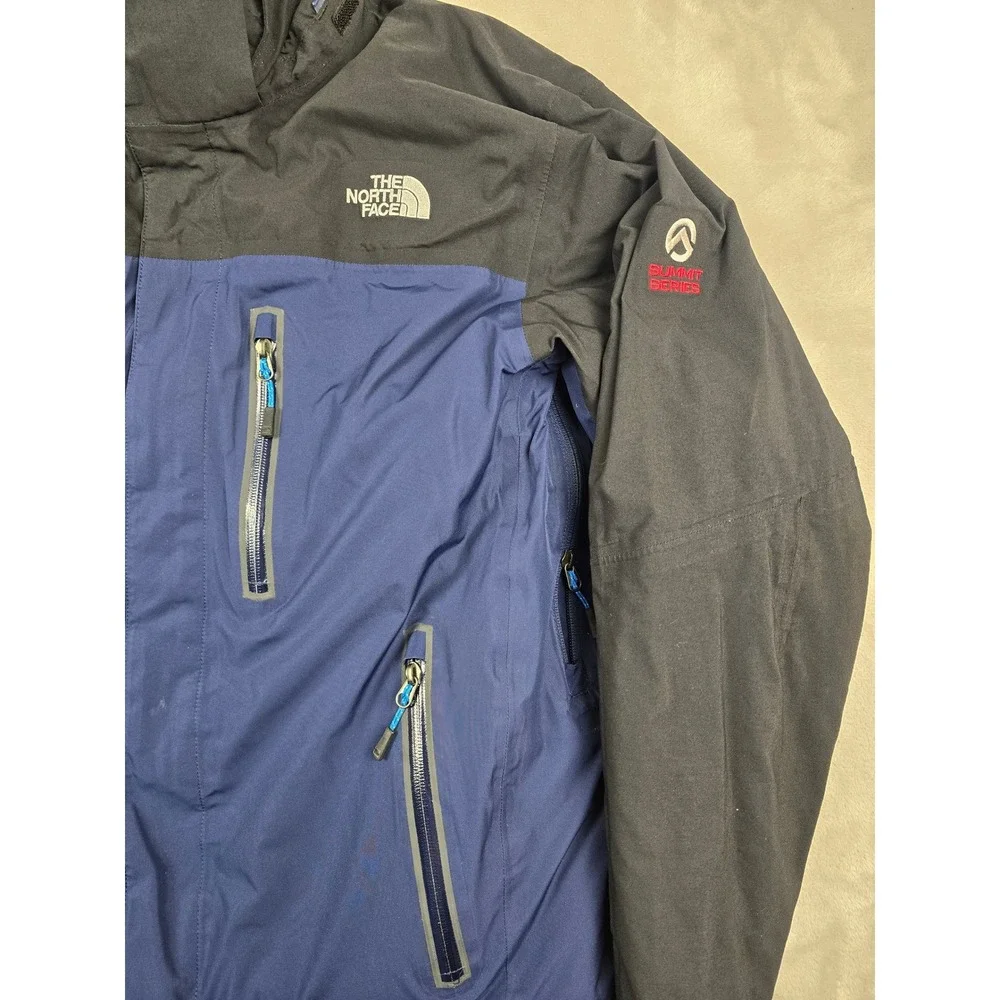 The North Face Summit Series‎ Jacket Mens M Blue Black HyVent Alpha Coat *Read